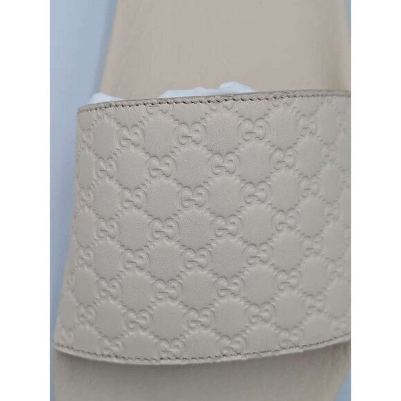 Gucci Signature GG Microguccissima Soft Slides Ivory EU35 567116 - Picture 7 of 12